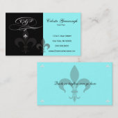 Fleur de Lis-profielkaart Visitekaartje (Voorkant / Achterkant)