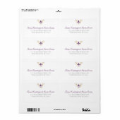 Fleur de Lis Reactie Envelop Label (Full Sheet)