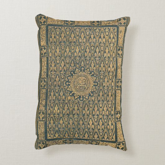 Fleur-de-Lis Reading Accent Kussen (Achterkant (Verticaal))