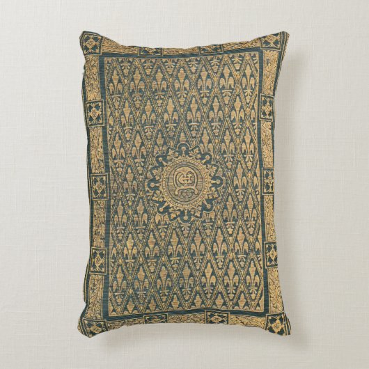 Fleur-de-Lis Reading Accent Kussen (Voorkant(Verticaal))