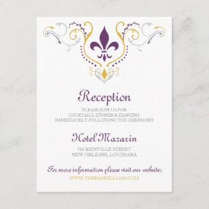 Fleur de Lis Receptie Kaart