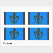 Fleur de Lis Rechthoekige Sticker (Vel)