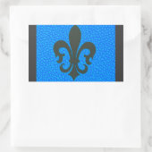 Fleur de Lis Rechthoekige Sticker (Tas)