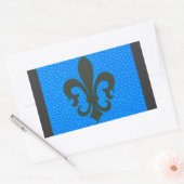 Fleur de Lis Rechthoekige Sticker (Envelop)
