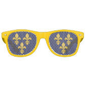 Fleur-de-lis Retro Zonnebril (Voorkant)