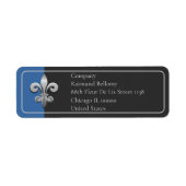 Fleur De Lis Return Address Label (Voorkant)