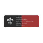 Fleur De Lis Return Address Label (Voorkant)