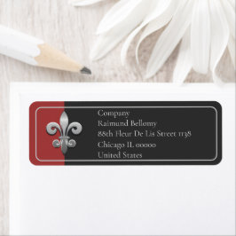 Fleur De Lis Return Address Label