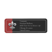 Fleur De Lis Return Address Label (Voorkant)