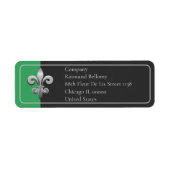 Fleur De Lis Return Address Label (Voorkant)