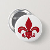 Fleur de Lis Ronde Button 5,7 Cm (Voorkant /achterkant)