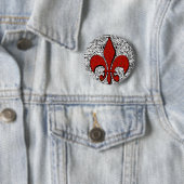 fleur de lis ronde button 5,7 cm (In situ)