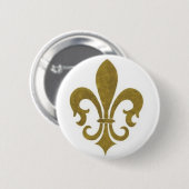 FLEUR DE LIS RONDE BUTTON 5,7 CM (Voorkant /achterkant)