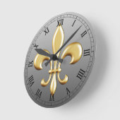 Fleur de Lis Ronde Klok (Hoek)
