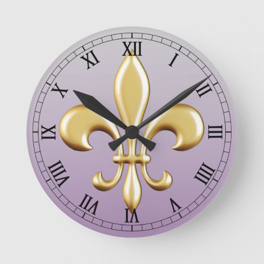 Fleur de Lis Ronde Klok (Voorkant)