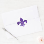Fleur-de-Lis Ronde Sticker (Envelop)