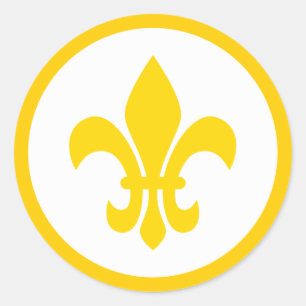 Fleur de Lis Ronde Sticker
