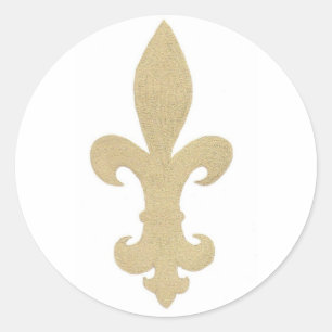 Fleur De Lis Ronde Sticker