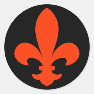 Fleur-de-lis Ronde Sticker