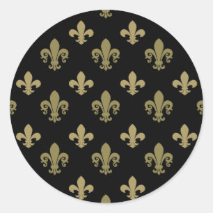 Fleur-de-lis Ronde Sticker