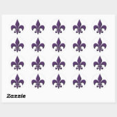 Fleur de Lis Ronde Sticker (Vel)