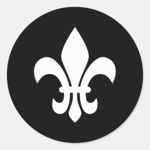 Fleur de Lis Ronde Sticker