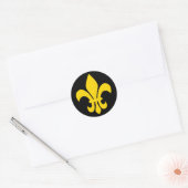 Fleur de Lis Ronde Sticker (Envelop)