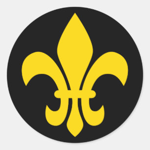 Fleur de Lis Ronde Sticker