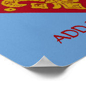 Fleur De Lis Rood, Jazz Fest Poster (Hoek)