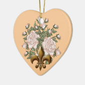 Fleur De Lis Roos ornament (Links)