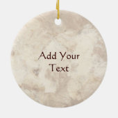 Fleur-de-lis Round Photo Lijst Keramisch Ornament (Achterkant)