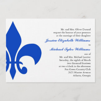 Fleur de Lis | Royal Blue Kaart