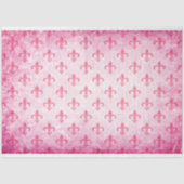 Fleur de Lis Roze Decoupage papier (Voorkant)