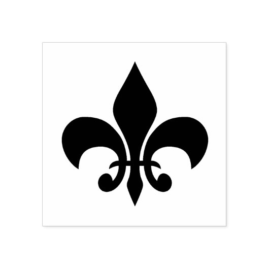 Fleur De Lis Rubber Craft Stempel (Afrduk)