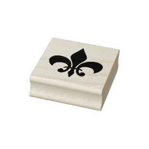 Fleur De Lis Rubber Craft Stempel