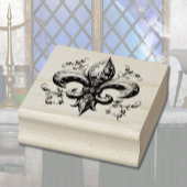 Fleur de Lis Rubber Stamp Rubberstempel