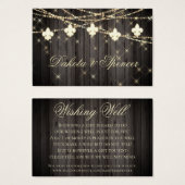 Fleur de Lis Rustic Lights | Bendemisch goed Visitekaartjes (Voorkant /achterkant)