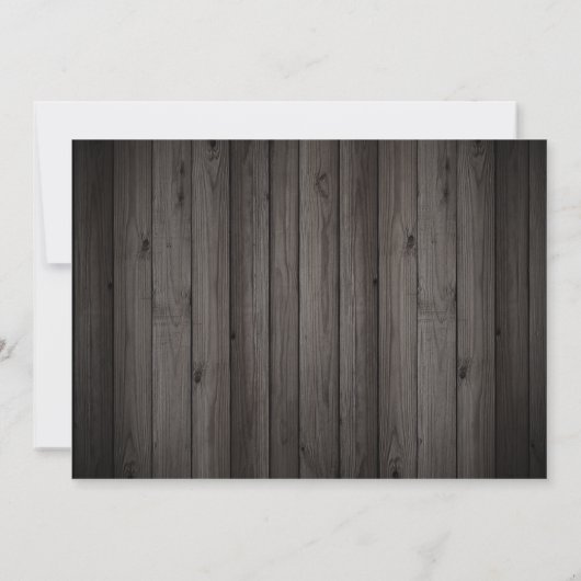 Fleur de Lis Rustic Lights | Boho Chic Wedding Save The Date (Achterkant)