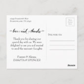 Fleur de Lis Rustic Lights | Foto's en Bedankt Briefkaart (Achterkant)