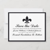 Fleur de Lis Save the Date (Voorkant)