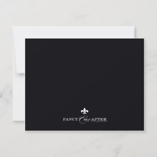 Fleur de Lis Save the Date (Achterkant)