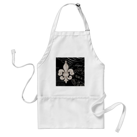 Fleur de Lis...schort Standaard Schort (Voorkant)