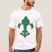 Fleur De Lis Shamrock St Patrick's Day T-shirt (Voorkant)
