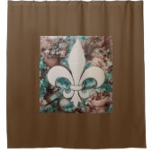 Fleur De Lis Shower Curtain Douchegordijn (Voorkant)