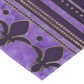 Fleur-de-lis-sierandel Amethyst-paars Tafelkleed (Gekanteld)