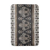 Fleur-de-lis-sierbloem - Pearl en Gold Badmat (Voorkant Verticaal)