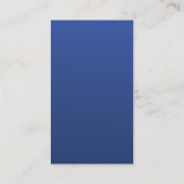 Fleur de Lis Silver Navy Blue Visitekaartje (Achterkant)