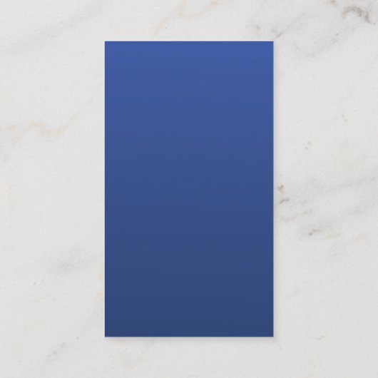 Fleur de Lis Silver Navy Blue Visitekaartje (Achterkant)