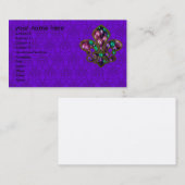 Fleur de Lis-sjabloon voor visitekaartjes (Voorkant / Achterkant)