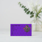 Fleur de Lis-sjabloon voor visitekaartjes (Staand voorkant)